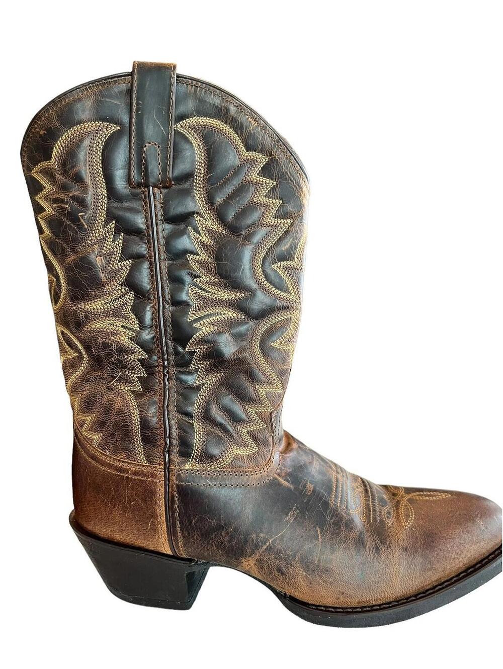 Laredo Birchwood Mens Western Cowboy Boot Sz 8.5D Tan 1571.30